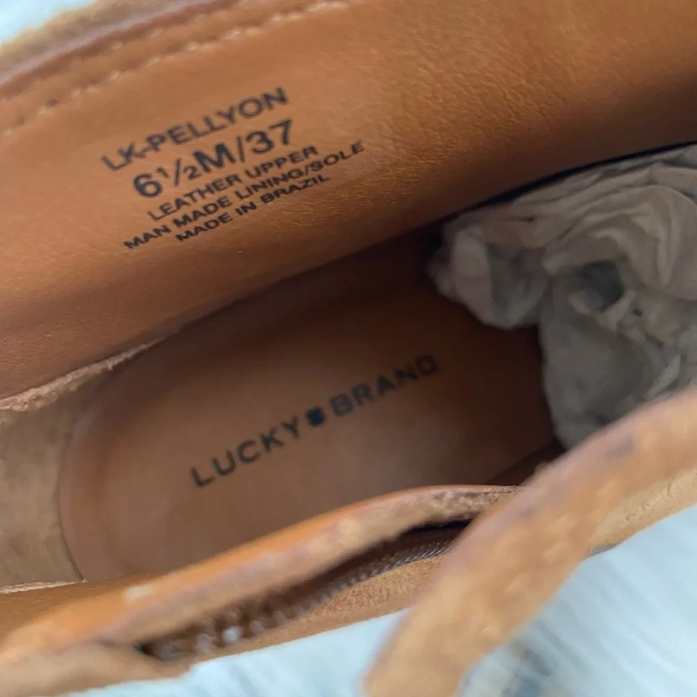 lucky brand Camel Ankle Boots size 6.5 - Picture 12 of 12